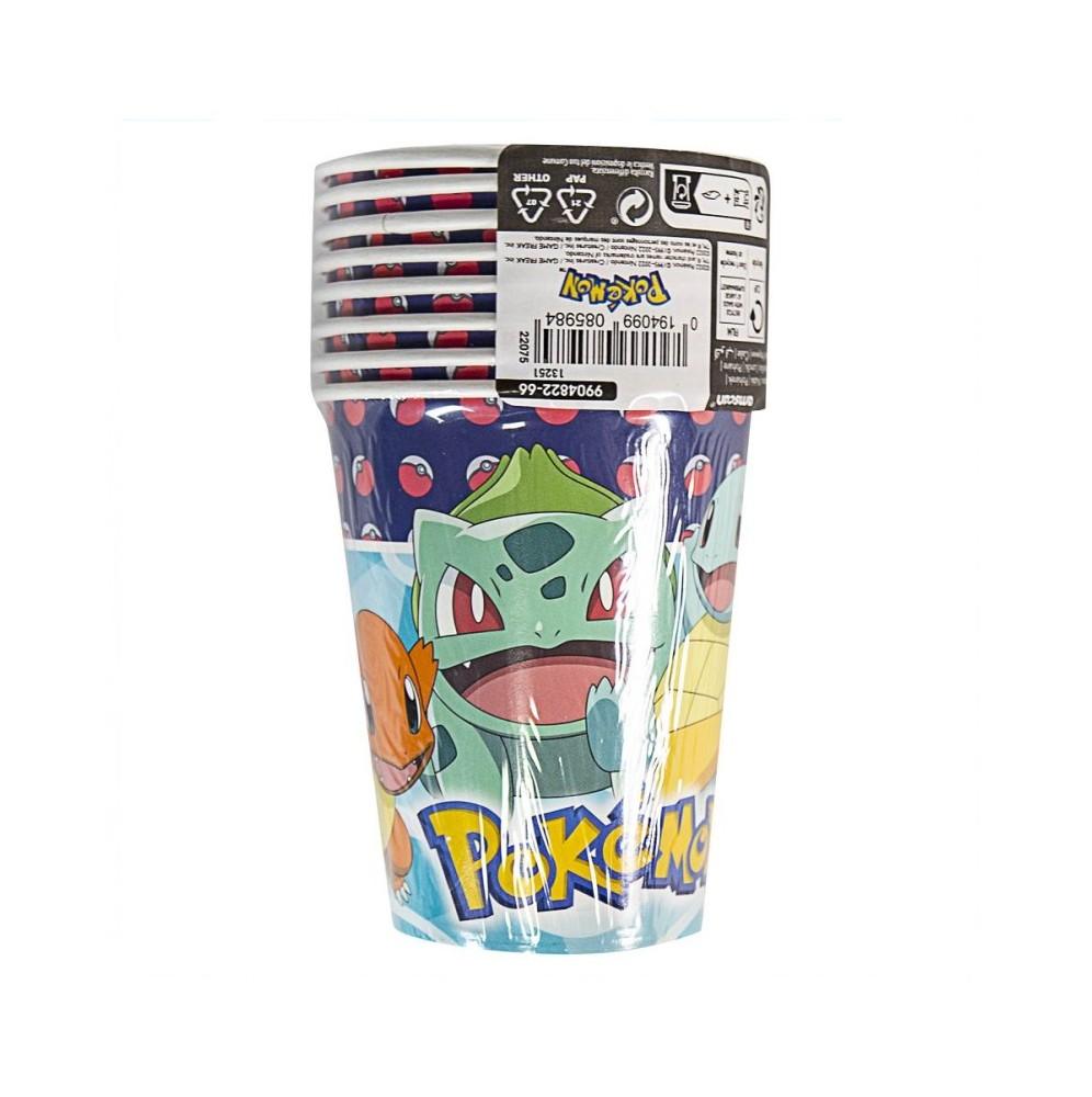 Kubeczki-papierowe-Pokemon-250-ml-8-sztuk blank
