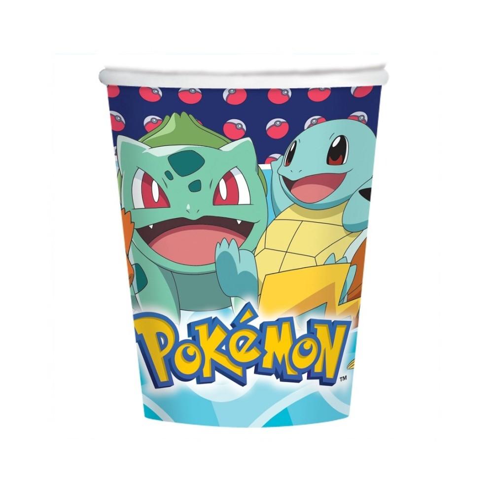 Kubeczki-papierowe-Pokemon-250-ml-8-sztuk