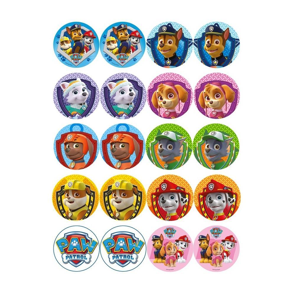 Oplatki-Z-Wafla-Na-Muffinki-Psi-Patrol-45cm-20-sztuk