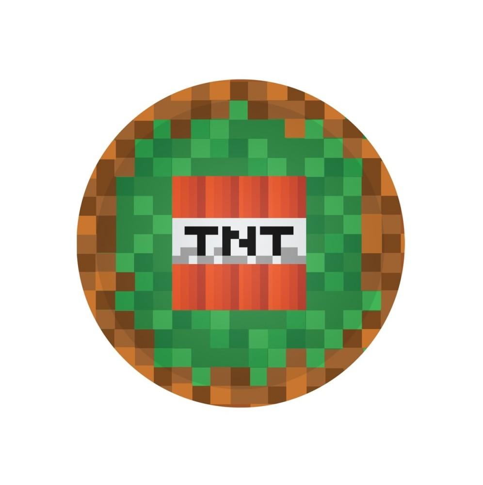 Talerzyki-Papierowe-Gra-Komputerowa-18cm-6-sztuk blank