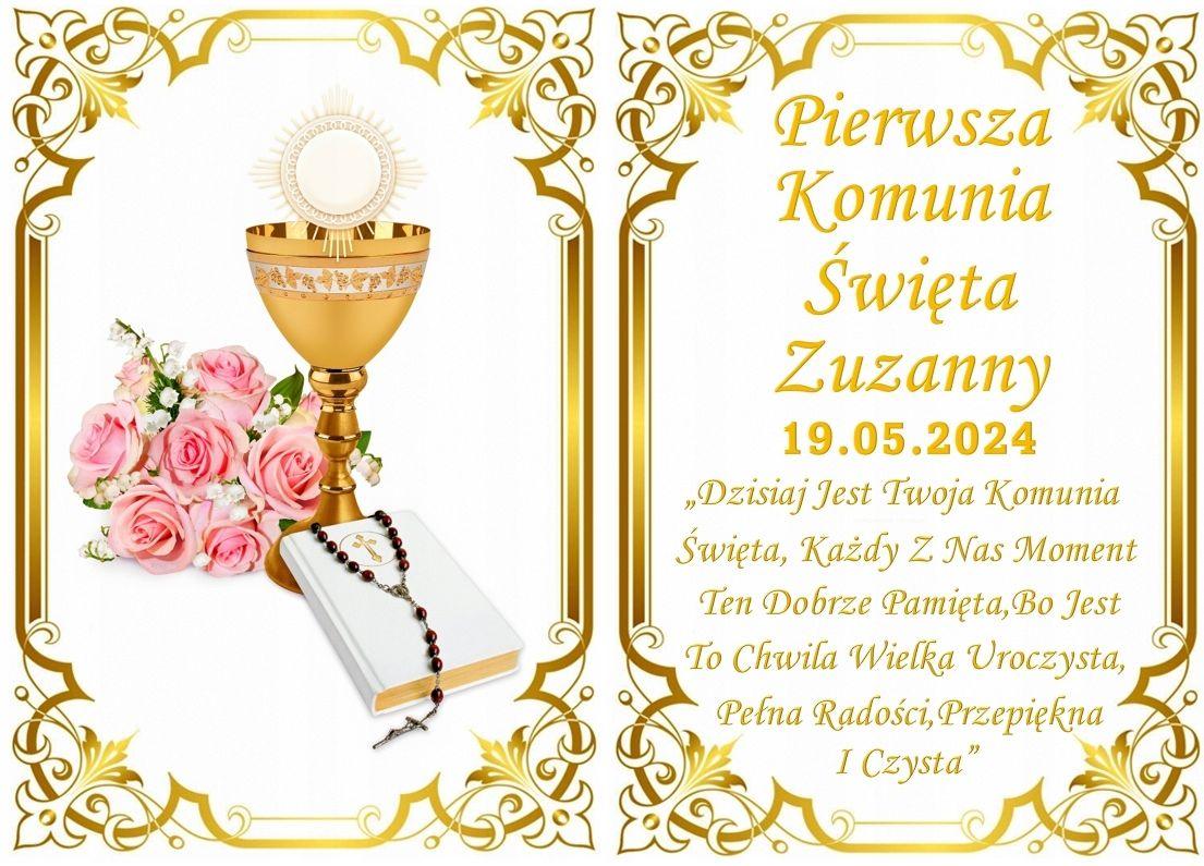 oplatek-na-tort-komunia-swieta personalizowany-oplatek-komunijny-na-tort-z-rozami-i-ksiega