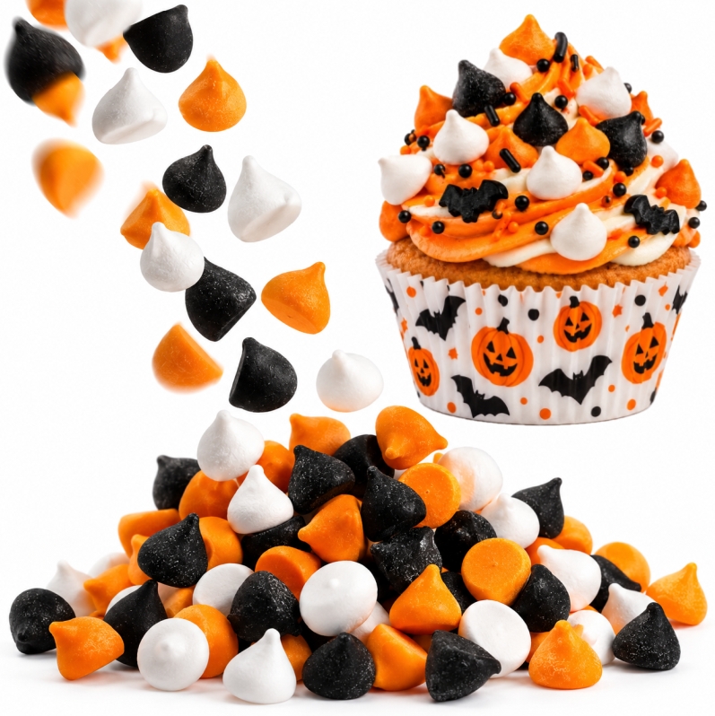 beziki-halloween-posypka-cukrowa-25g posypka-cukrowa-beziki-halloween-czarne-biale-pomaranczowe-25g