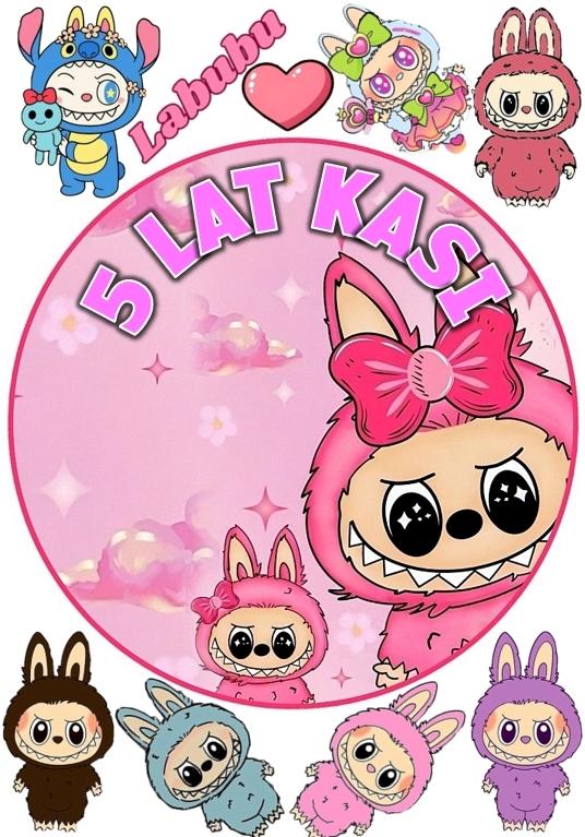 opłatek na tort labubu-8