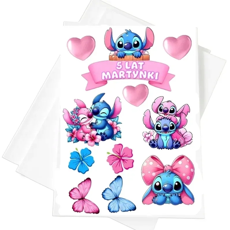 lilo-i-stitch-oplatek-cukrowy personalizowany-wydruk-cukrowy-lilo-i-stitch