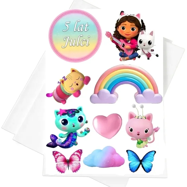 wydruk-cukrowy-gabi-na-tort wydruk-cukrowy-koci-domek-gabi-z-personalizacja