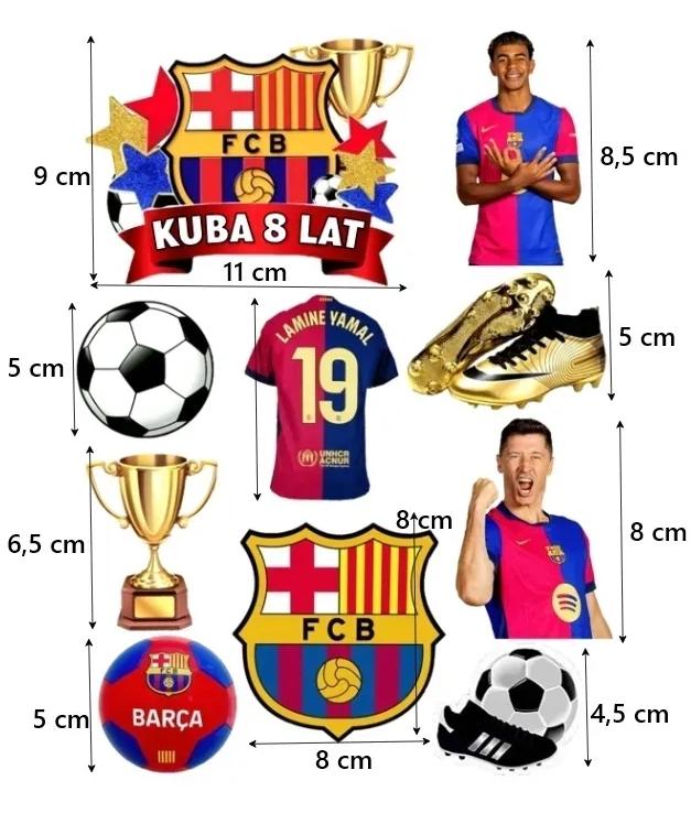 dekoracja-pilkarska-na-tort wydruk-cukrowy-yamal-lewandowski-na-tort