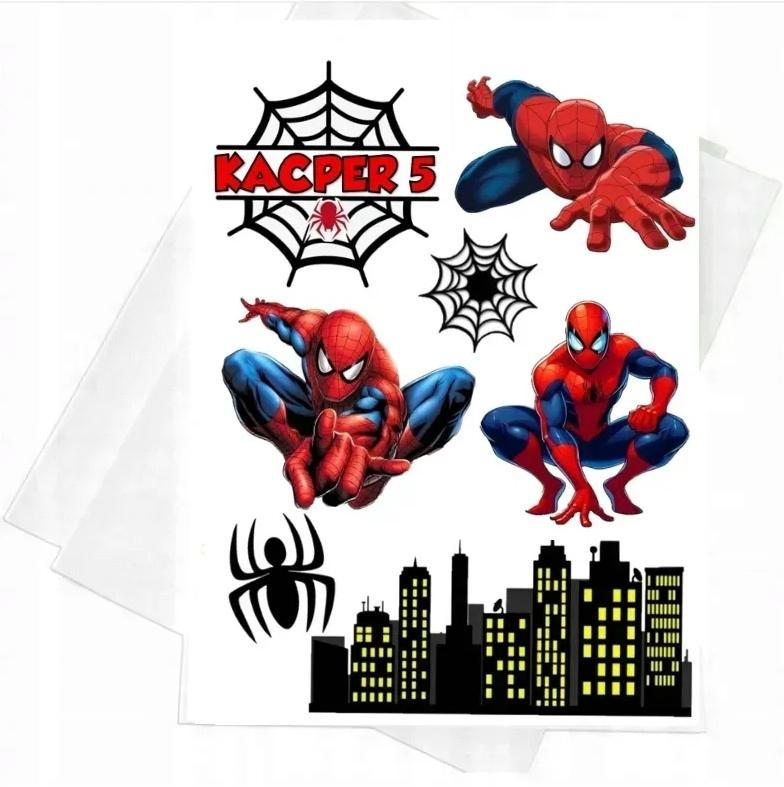 personalizowany-wydruk-cukrowy-spider-man-z-imieniem