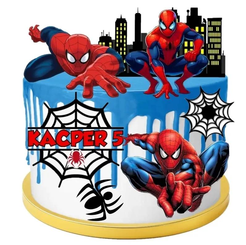 wydruk-cukrowy-na-tort-spider-man-z-personalizacja