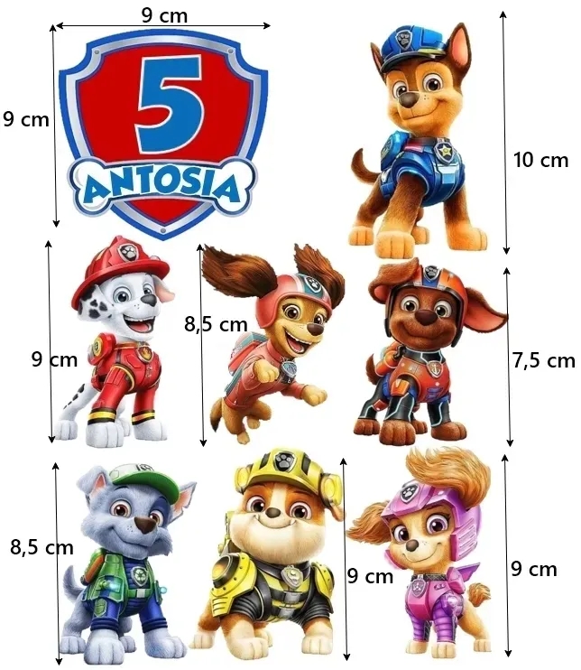 oplatek-psi-patrol-movie dekoracja-cukrowa-psi-patrol-movie-chase-skye