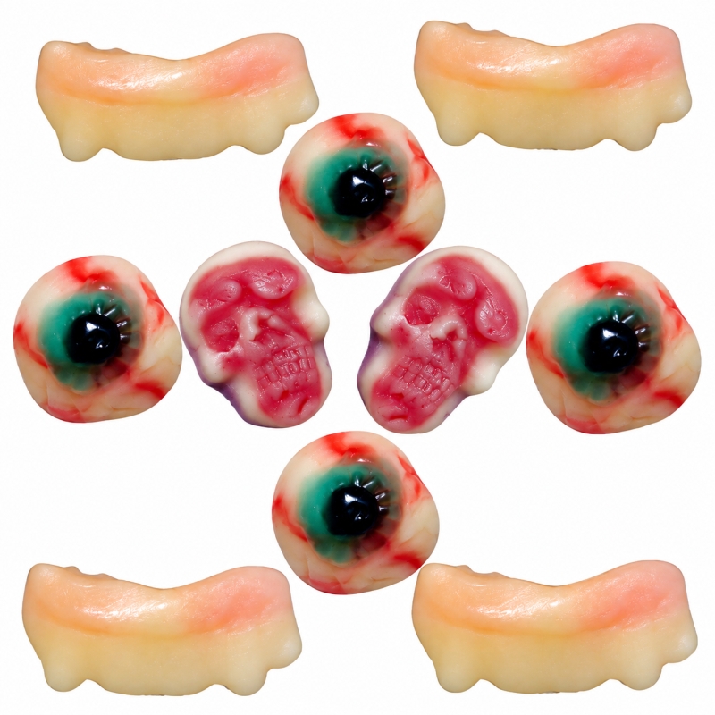 slodycze-halloween-zelki-mix-100g slodycze-na-halloween-zelki-oczy-czaszki-szczeki-mix-100g